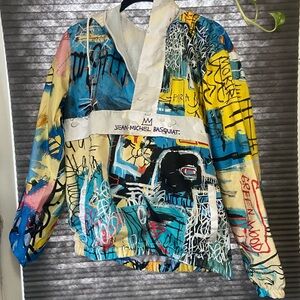 Jean-Michel Basquiat Colorful Graphic Jacket